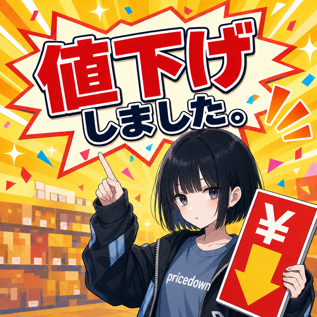 値下げしました