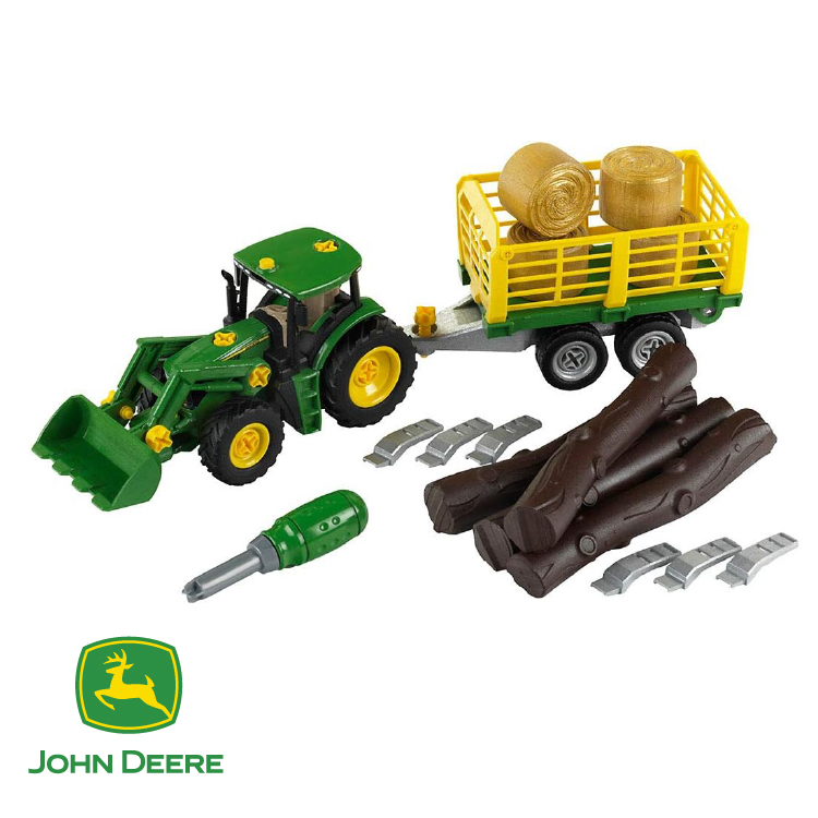 JDトラクター牧草＆木材運搬車