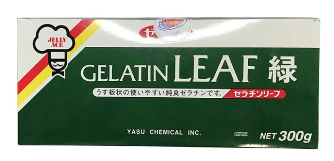 ゼリエースゼラチンリーフ緑（３００ｇ）３０枚