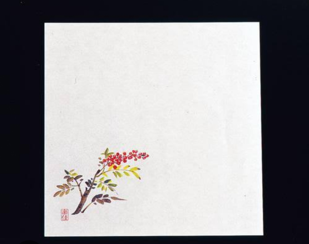 Ｍ耐油懐敷（南天）１８角　１００×１０