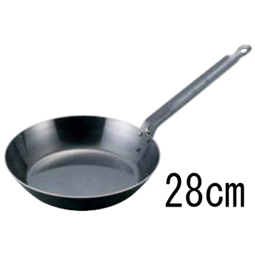【EBM】鉄厚板 ブルーテンパー フライパン 28cm