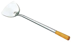 ヘラ【18-0木柄パイプ中華ヘラ 大】/幅130 柄の長さ365