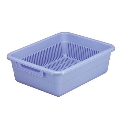 アシスト 水切りカゴ No.2 ブルー 幅420×奥行330×高さ140