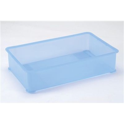 PP半透明カラー番重 B型 特大 ブルー(サンコー製)