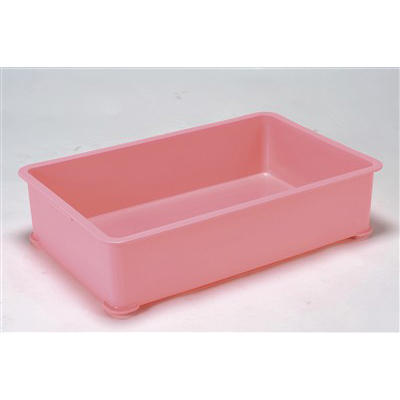 PPカラー番重 A型 特大 ピンク(サンコー製)