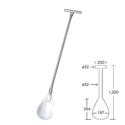 EBM 18-0 共柄 特大ヘラ型 給食用 シャモジ