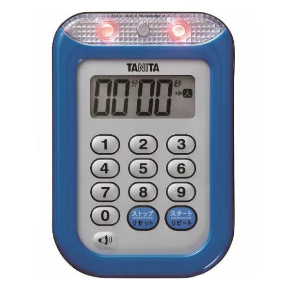 タイマー TDー377 防水 ブルー タニタ