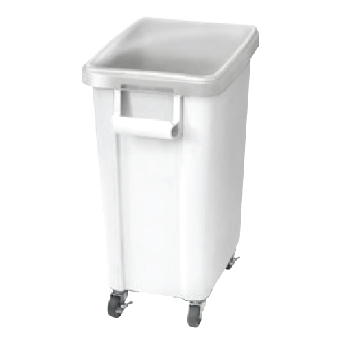リス 材料保管容器(キャスター付)70L ホワイト(W) 