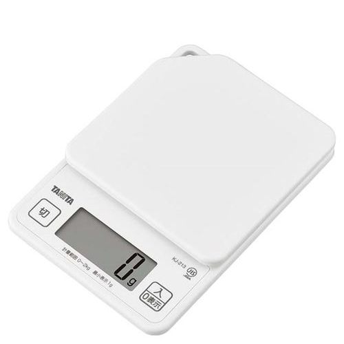 タニタ デジタルクッキングスケール 2kg KJ-213 WH ココナッツホワイト