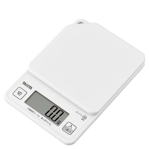 タニタ デジタルクッキングスケール 1kg KJ-114 WH ココナッツホワイト