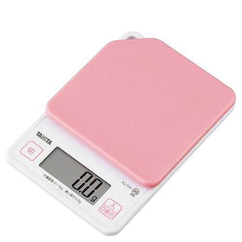 タニタ デジタルクッキングスケール 1kg KJ-114 PK ストロベリーピンク