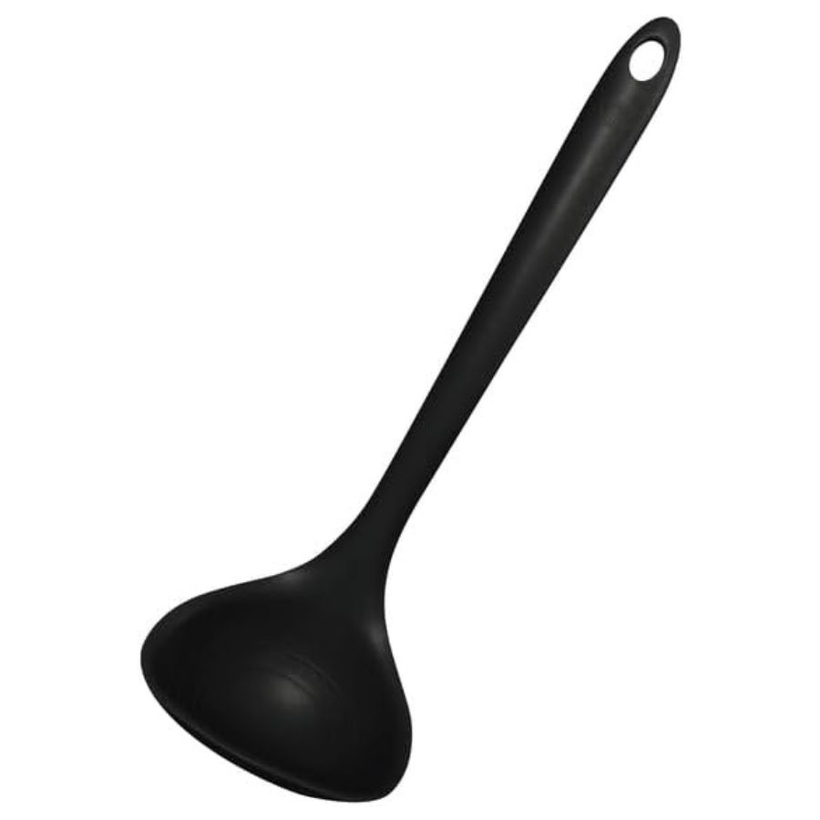 ヴィヴ シリコン 抗菌 レードル 92×270mm ブラック 60056