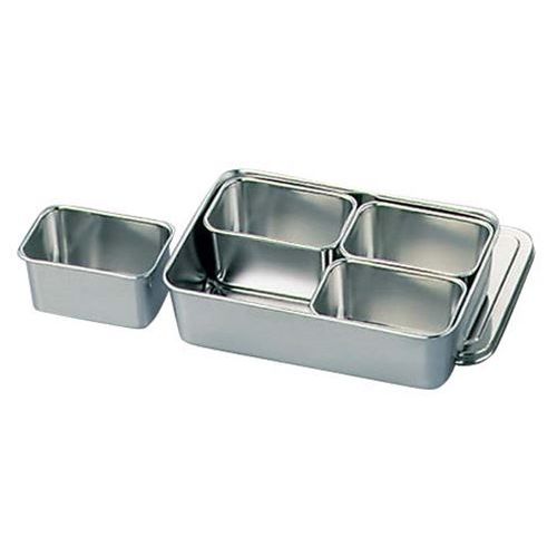 バット クローバー 18-8 調味料入バット 4ヶ入角 00号 