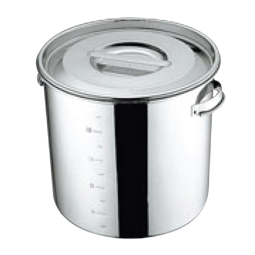 UK 18-8 キッチンポット 目盛付 30cm 手付 