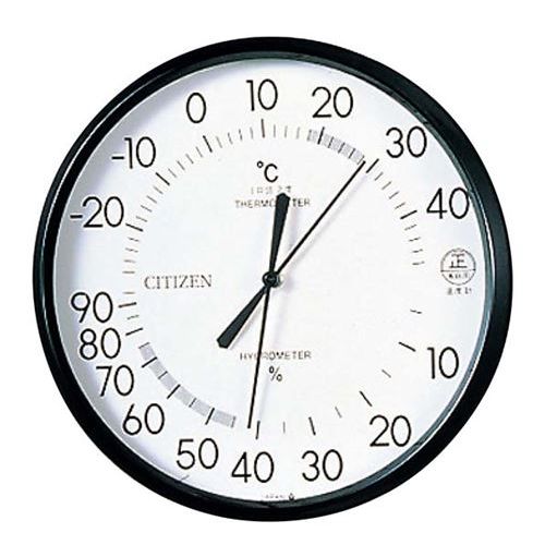 シチズン 温湿度計 白 TM-42-1