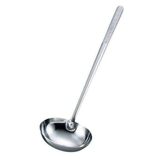 お玉 EBM オールステンレス ブラスト加工 中華お玉 楕円 EBM