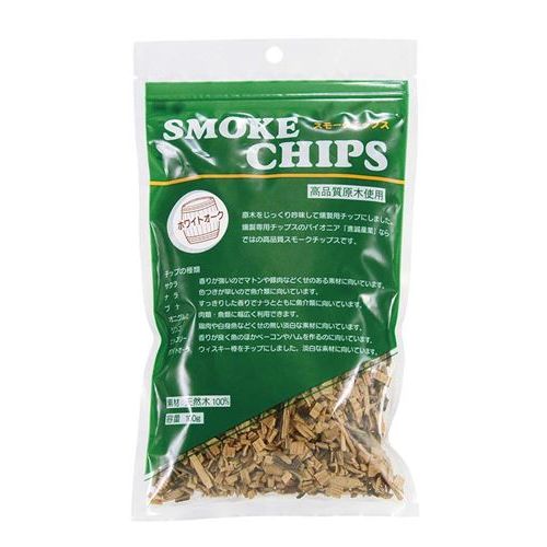 スモークチップ 100g ホワイトオーク