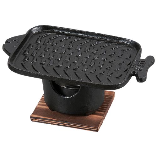 19cm 魚型プレート (フッ素加工)