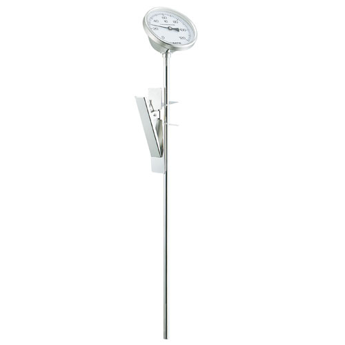 中心温度計 寸胴鍋用バイメタル温度計【クリップ式】 BM-R-75 佐藤計量器