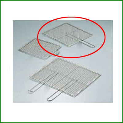 【TKG】SA 業務用焼物網・タフロス (鉄・クロームメッキ) シングル取手 39号/9-0777-0403