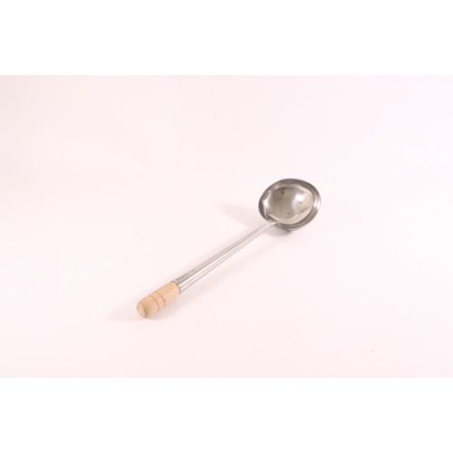 中国製ステン中華お玉 3号(約300cc)【旧1号】 