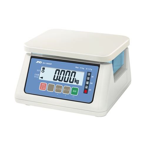 A&D 防塵・防水はかり SH-15KAWP(ひょう量:15kg 最小表示:0.0005kg)