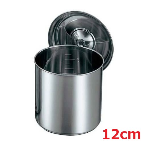 クローバー モリブデン 丸型キッチンポット 目盛付 12cm 手無