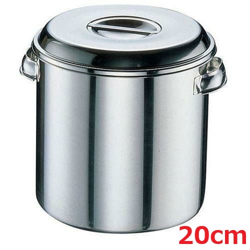 クローバー モリブデン 丸型キッチンポット 目盛付 20cm 手付