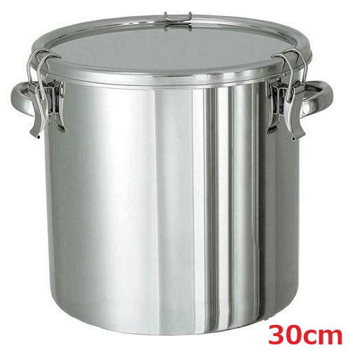 18-8 密閉容器 (キャッチクリップ式) 手付 CTH 30cm