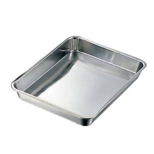 クローバー 18-8 浅型角バット 10枚取