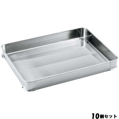 【10セット】クローバー 18-8 餃子バット身 大 400×300×H50