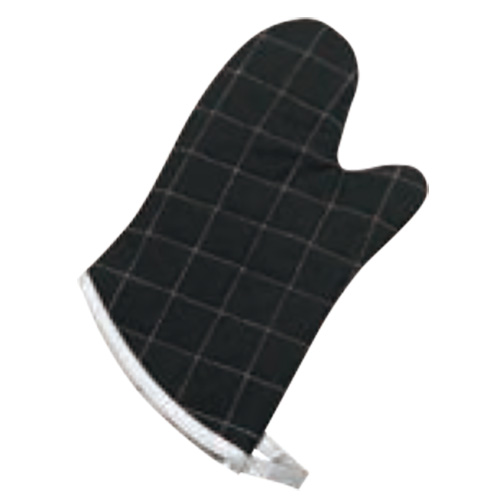 【10個セット】バイアス加工 ブラックオーブンミット 13吋 340mm