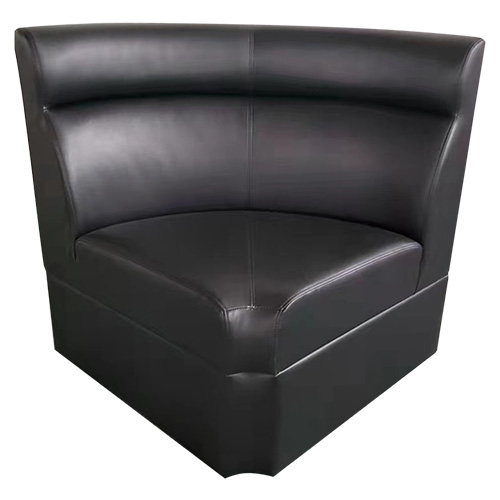 業務用椅子 TB オリジナル ボックスソファ Rコーナー ブラック 幅650×奥行650×高さ750(mm)