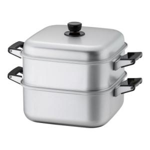 アルマイト角型蒸器 30cm 一重/業務用/新品/送料無料
