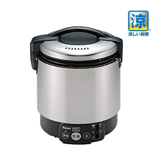 【リンナイ】ガス炊飯器 涼厨 卓上型(普及タイプ) 1升(1.98L) RR-S100VL 都市ガス13A/プロパンガスLPG 幅309×奥行286×高さ359