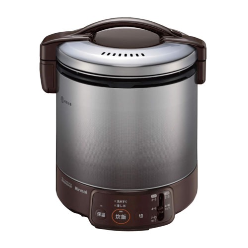 【リンナイ】ガス炊飯器 RR-100VQ(DB) 都市ガス13A/プロパンガスLPG 幅309×奥行277×高さ359 