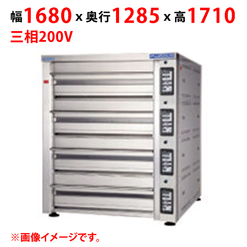 【マルゼン】デッキオーブン プリンス PEA3-111BL 幅1680×奥行1285×高さ1710 三相200V