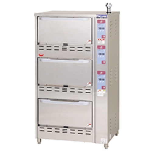 【マルゼン】ガス立体自動炊飯器 MRC-T3D 幅750×奥行700×高さ1350