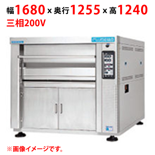 【マルゼン】デッキオーブン プリンス PEA3-2SL 幅1680×奥行1255×高さ1240 三相200V