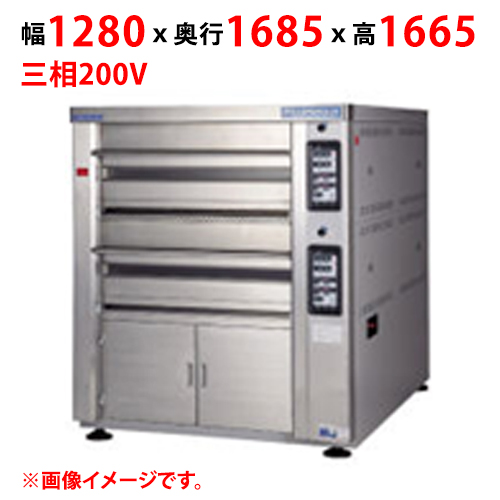 【マルゼン】デッキオーブン プリンス PEB3-11SL 幅1280×奥行1685×高さ1665 三相200V