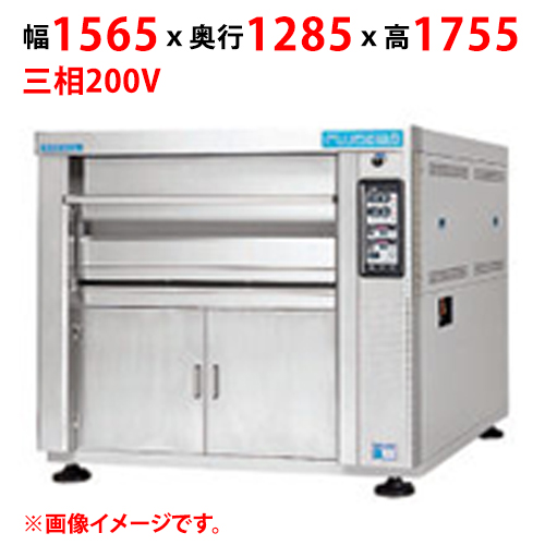 【マルゼン】デッキオーブン プリンス PJA3-22S 幅1565×奥行1285×高さ1755 三相200V