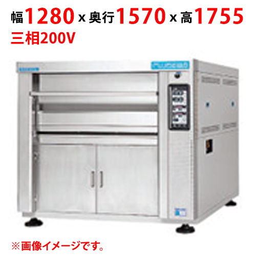 【マルゼン】デッキオーブン プリンス PJB3-22S 幅1280×奥行1570×高さ1755 三相200V