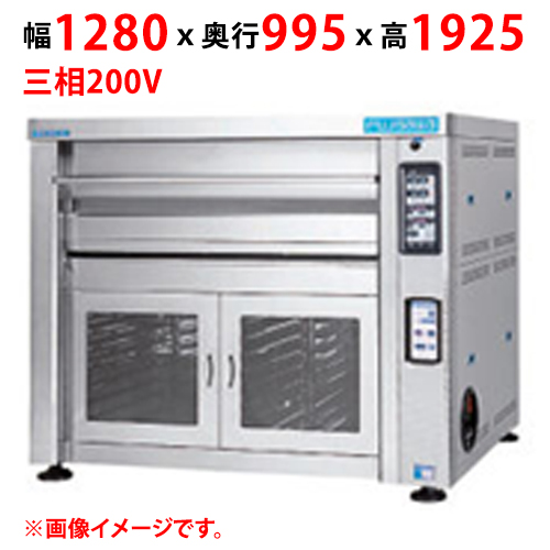 【マルゼン】デッキオーブン プリンス PJT3-22HL 幅1280×奥行995×高さ1925 三相200V