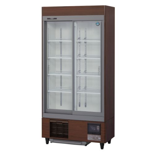 【ホシザキ】スライド扉式冷蔵ショーケース RSC-90E-B 幅900×奥行650×高さ1880(1872～1902)単相100V
