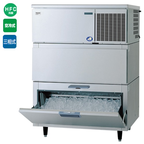 【パナソニック】キューブアイス製氷機【セル方式】スタックオンタイプ(スモール)SIM-AS240NS-HB4（旧:SIM-S241NSB-HB3) 幅1087×奥行741×高さ1514mm 240kg 三相200V