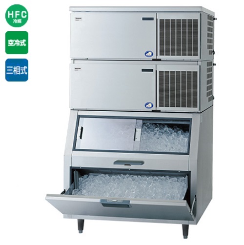 【パナソニック】キューブアイス製氷機【セル方式】スタックオンタイプ(スモール)SIM-AS480NS-FB4（旧:SIM-S481NSB-FB3) 幅1087×奥行862×高さ1840mm 480kg 三相200V