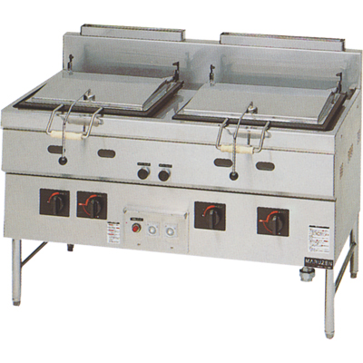 【マルゼン】ガス餃子焼器本格派シリーズ MGZS-137WBT 幅1300×奥行730×高800