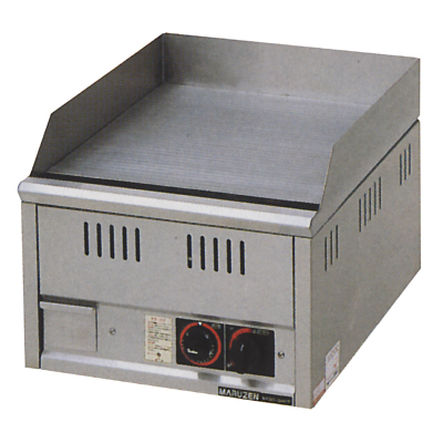 【マルゼン】ガスグリドル サーモスタット付 MGG-046TB 幅450×奥行600×高さ300