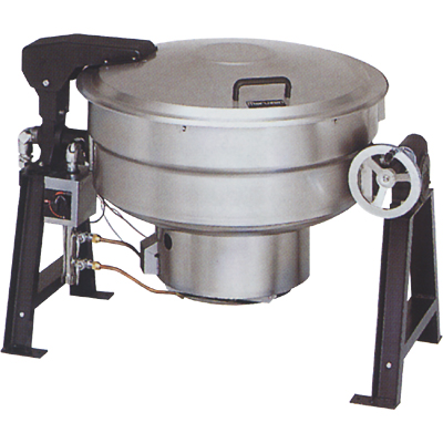 【マルゼン】ガス回転釜 80L アルミ製 自動点火式 MKGD-A080 幅1310×奥行917×高さ780mm
