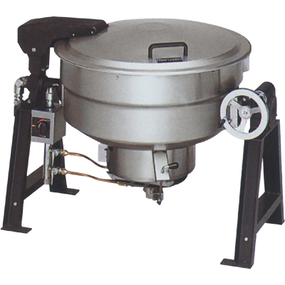 【マルゼン】ガス回転釜 55L 鋳鉄製 自動点火式 釜底排水付 MKGD-TH055 幅1255×奥行862×高さ780mm